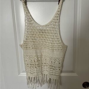 abercrombie crochet hippie tank top